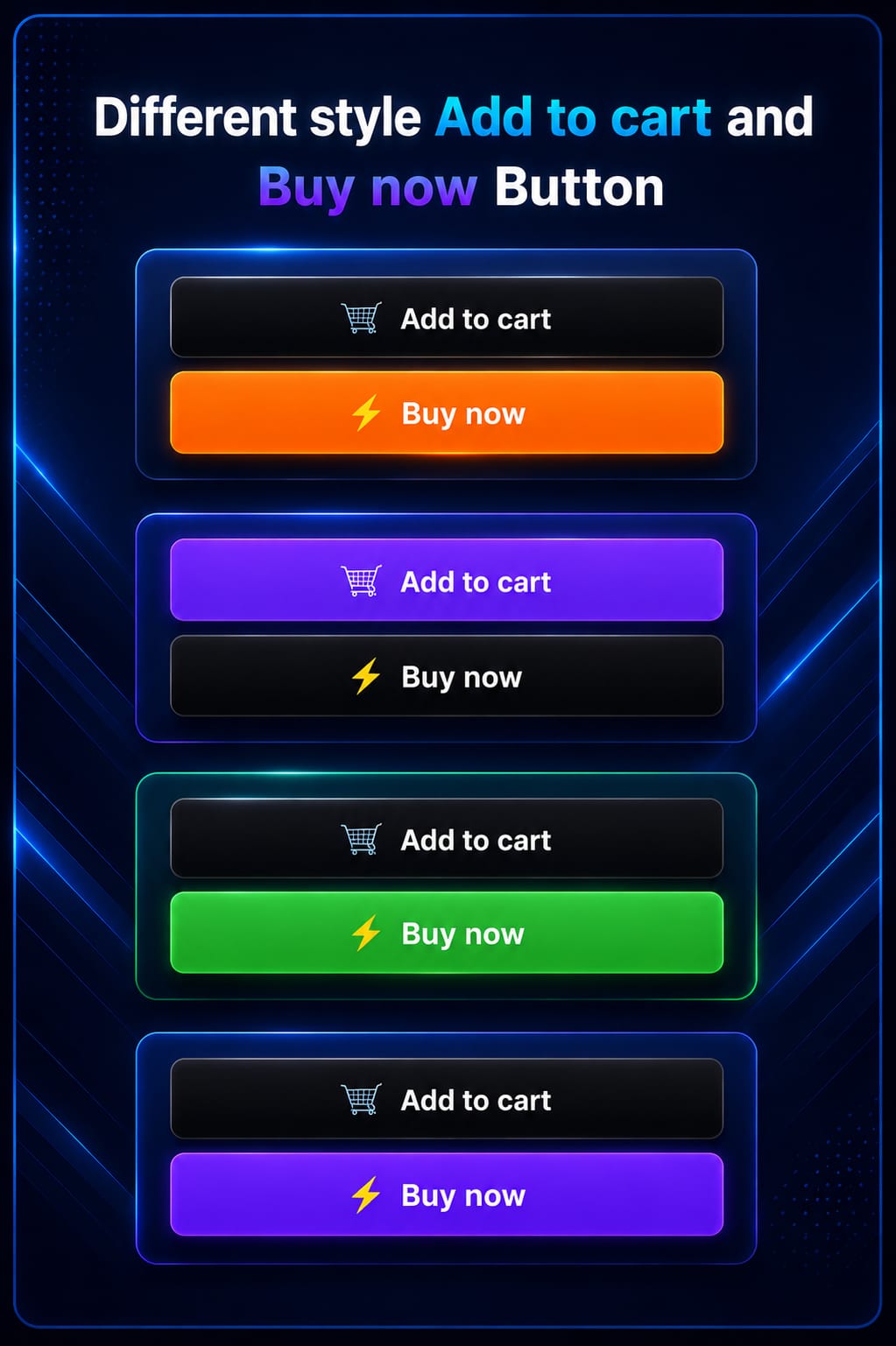 Add to cart Buy Now Button